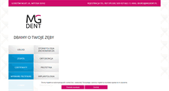 Desktop Screenshot of mgdent.pl