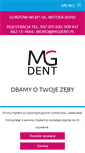 Mobile Screenshot of mgdent.pl